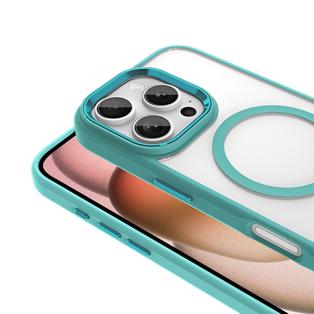 Cepax Chrome Magsafe iPhone 16 Pro Max Kılıf Wireless Şarj Özellikli Silikon Telefon Kılıfı - 2 Cepax Chrome Magsafe iPhone 16 Pro Max Kılıf Wireless Şarj Özellikli Silikon Telefon Kılıfı - 2